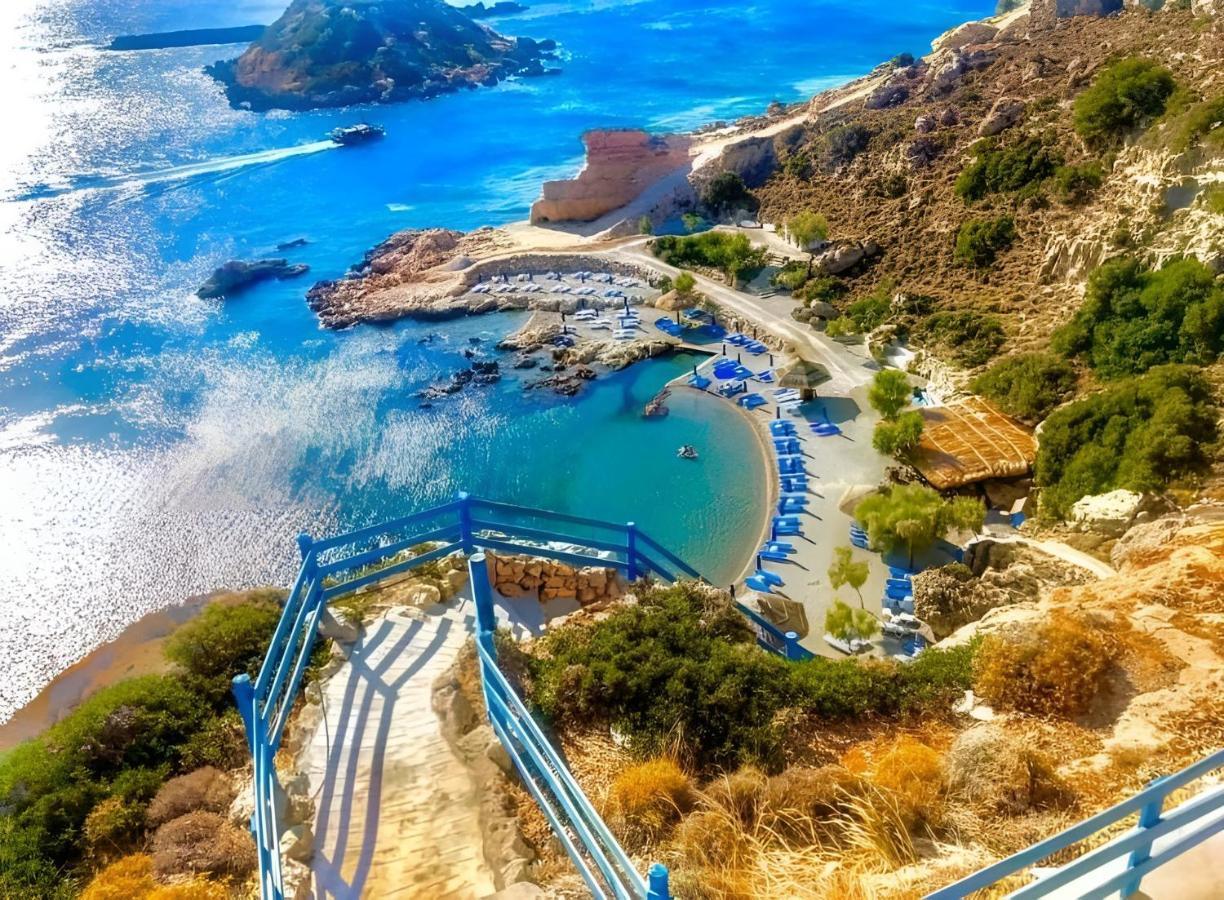 Aegean Serenity - Sea View Retreat Archangelos  Ngoại thất bức ảnh