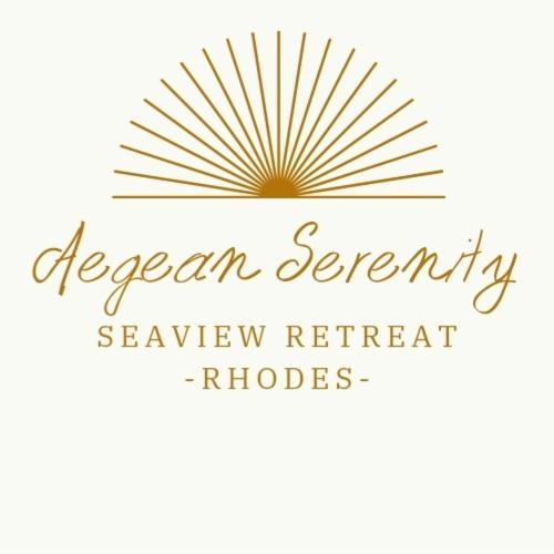 Aegean Serenity - Sea View Retreat Archangelos  Ngoại thất bức ảnh