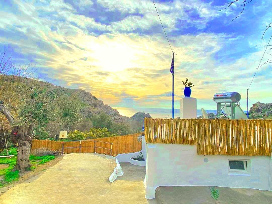 Aegean Serenity - Sea View Retreat Archangelos  Ngoại thất bức ảnh